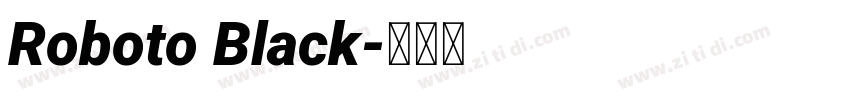 Roboto Black字体转换